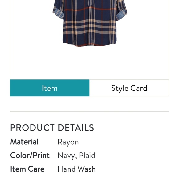 Plaid Top - Picture 3 of 4